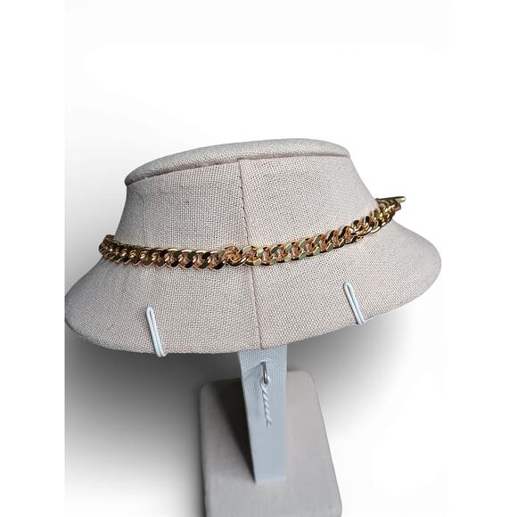 Authentic Louis Vuitton Lock & Key 301 Gold Padlock w 20” Gold Plated Chain - Picture 11 of 14